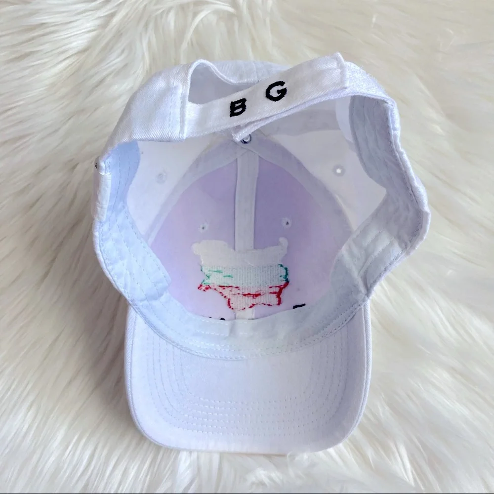 Adjustable White Bulgaria Baseball Hat